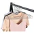 Trrcylp 4mm Lockable Coat Hangers Heavy Duty Windproof Clothes Hangers