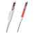 NORXUAZE 2pcs white Long Nib Deep Hole Marker Pen - 45mm Extra-Length Tip for Precise Marking, Refillable Water-Resistant Construction Marker, Heavy-Duty Carpenter Pen for Woodworking & Plumbing
