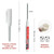 NORXUAZE 2pcs white Long Nib Deep Hole Marker Pen - 45mm Extra-Length Tip for Precise Marking, Refillable Water-Resistant Construction Marker, Heavy-Duty Carpenter Pen for Woodworking & Plumbing