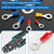 smseace 300pcs 12-Sizes(M4/M5/M6/M8) Insulated Ring Terminals 22-16/16-14/12-10AWG Electrical Crimp Terminal Connector Assortment Kit