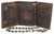Men's RFID Blocking Trifold Vintage Leather Biker Chain Wallet With Snap Closure (Brown)