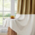 BULBUL Gold Ivory 100% Full Blackout Velvet Curtains,90 inches Long Modern Liner Curtains Thermal Drapes Panels for Living Room Bedroom Grommet Set of 2