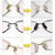 5 Pairs Slip-on Nose Pads Covers,Soft Silicone Eyeglasses Nosepads Anti-Slip Glasses Nose Piece,Eyewear Protective Covers Eye Pads for Glasses Sunglasses(5Pairs,White, L Size)