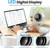 DURBESTER Small Desk Fan, 28dB Ultra-Quiet Desktop Air Circulator with 115° Adjustable Tilt, 100 Speeds, Rechargeable Battery, USB-Powered, Portable for Bedroom, Office, Kitchen, Travel -White