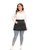 Jaspfct Server Aprons Plus Size W 3 Pockets - Half Waist Apron for Women Men-MD033,Black