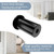 TOGU Door Latch Dust Protector SUS304 Stainless Steel Dust-Proof Security Lock Inserts,Flush Bolt Dust Proof Door Strike for French Door,Composite Doors,Wood Doors,Matte Black Finish
