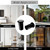 TOGU Door Latch Dust Protector SUS304 Stainless Steel Dust-Proof Security Lock Inserts,Flush Bolt Dust Proof Door Strike for French Door,Composite Doors,Wood Doors,Matte Black Finish