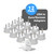 OREI American USA To European plug adapter – Type E/F schuko plug adapter - Use in Germany, France, & more - CE Certified – For Mobile, Laptop & Camera Chargers - 12 Pack