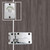 Infinity Decor Polished Chrome Vacant & Engaged Sign Indicator Bolt, Zinc Bathroom Privacy Toilet Door Lock