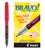 PILOT Bravo Liquid Ink Marker Pens, Bold Point, Red Ink, 12-Pack (11036)