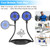 HandFan 5000mAh Portable Neck Fan Rechargeable, Wearable Personal Fans, Hands Free Necklace Fan Battery Operated, Hanging Cooling Fan for Travel Hiking Fishing, Gifts for Women Men