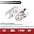TQPONLY Exterior Door Handle Lock Cylinder Cap Compatible with 2008-2019 Ford Explorer Edge Flex Lincoln MKX Front Driver Side (Chrome) Replaces BA1Z-78218A14-A