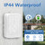 Qepi Tiuo Loud Flash Doorbell with 7 Colors of Bright Light and 4 Volumes, Wireless Doorbells 600 feet,at Home/Office,Suitable for the Elderly, Hearing Impaired People,3 Transmitter with 5 Receivers