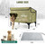 Large Heated Outdoor Cat House for Outside Winter, Insulated Weatherproof Cat Shelter with Slanted Roof, Escape Door & Heating Pad, Elevated Kitty Bed Feral Cat House for Outdoor Cats Stray Barn Cat