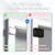 SHIMIDO Upgraded Retractable Automatic Door Closer - Tool-Free Installation, Powerful 3.5lb Pull Shuts Doors Completely - Compact Universal Fit for Screen, Sliding & Almost All Doors (4 Pack White)
