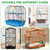 CebraBounze Large Bird Cage Mat, 35x47 Inch Under Pet Cage Mat for Bird Cages, Dog Crate Mat Liner, Reptile Aquariums, Waterproof Felt Liner with Non-Slip Backing for Kennel Training, Floor Protector