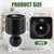 Angled Shower Rod Mount for Sloped Walls - 25mm Shower Bracket & Swivel Joints with Wall Plugs & Screws, Secure Drilling Fix (2, Black)