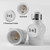 2 Outlet Light Socket to Plug Adapter, Electrical Screw in Light Bulb Socket Outlet Adapter, Lamp Holder, Dual Polarized E26 ETL, White (3PACK)