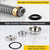 RZGZKLSH Kitchen Double Sink Downpipe Fittings, Stainless Steel