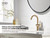 KENES Champagne Bronze Bathroom Faucet 1 Hole, Single Handle Vanity Faucet