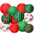 Bencailor 12 Pcs Summer Paper Lanterns Watermelon Paper Lanterns 12''/10'' Large Green Red Party Round Hanging Decor Watermelon Party Decorations for Summer Outdoor Indoor Ceiling Decor