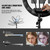 Ring Light Wall Mount with 3 Phone Holder 19", 45.7" Adjustable Boom Arm