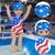 UNICORN ELEMENT 9 Pcs American 18" Doll Clothes Swimsuit Set & Accessories