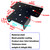 4 Set(8pcs) 4x4 T Post to Beam Connector Roof Tie Steel Brackets,Adjustable T Post Cap pergola Hardware Bracket,roof Anchor Joist Hanger for Wood Posts ,Thickness 2 mm and Black