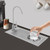 Glass Rinser with Faucet, 304 Stainless Steel Commercial Glass Cleaning Rinser for Bar, Cafe, Restaurant