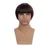 Edivd Child Brown Wig Boys Short Brown Straight Wig with Bangs for Kids Heat Resistant Synthetic Wigs with Cap