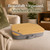 Mayjoy Bamboo Laptop Lap Desk with Storage, Removable Cover, Gray