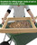 Large Soil Sifter, Dirt Sifter for Gardening, for Use in a Wheelbarrow, Compost Sifter, Garden Sieve for sifting Little Rocks/Top Soil/Peat Moss/Worm/Leaves/Loam Soil/Sand/Gravel (Mesh Screen 1/2")