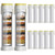 CWPW Shower head filter 12-pack,18-Stage Advanced Shower Filter Cartridge - Mineral Enrichment, Chlorine & Heavy Metal Removal, Skin & Hair Revitalization