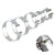 5PCS Stainless Steel Welding Tacking Band Clamp,Clamp-On Exhaust Pipe Tacking Band for Welding Fabrication (Including 2 Inch 2.5 Inch 3 Inch 3.5 Inch 4 Inch)