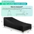 2 Pack Waterproof Patio Chaise Lounge Chair Covers Outdoor Furniture