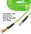 YOTOO Polyurethane Recoil Air Hose, Air Compressor Hose 1/4" Inner Diameter by 50' Long with Bend Restrictor, 1/4" Industrial Quick Coupler and Plug, Green