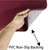 Madeals Velvet Toilet Lid Cover and Tank Lid Cover with Toilet Mat Memory Foam 3 Piece Toilet Contour Mat Set Burgundy