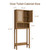 SICOTAS Over the Toilet Storage Cabinet, Rattan Door Bathroom Organizer