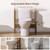SICOTAS Over the Toilet Storage Cabinet, Rattan Door Bathroom Organizer