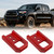Front Tow Hooks for Toyota Tacoma 2024 2025 2026 & 4Runner 2025 2026 & Land Cruiser 250 2024 2025, T6061 Aluminum Red Direct Bolt-On Off Road Recovery Tow Hooks, Toyota Truck Accessories-2 Pack