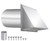 6 Inch Hooded Wall Vent with Screen and Damper,6 Inch Exhaust Vent Cover Cap for Outdoor Kitchen Range Hood Dryer Ventilation,Outside Wall Mount Extractor for House Air Exhaust, Stainless Steel