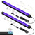 Elwoks 365NM UV Black Light Bar, 18W LED Blacklight Strip, 16inch Linkable UV Blacklights with Switch for Uranium Glass & Mineral Display, Glow Party, Halloween,2 Pack