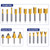 MNA 70 Piece Router Bits Set, 1/4 Inch Shank Expert Router Bit Kit with Wooden Storage Case, Tungsten Carbide Router Bits Kit for Woodworking