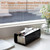 Acrylic Tissue Box Holder Rectangle​ with Curved Design - Decorative Modern Glossy Black Tissue Box Cover with Gold Metal Accents for Bathroom/Living Room/Office Décor