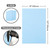 Light Baby Blue Cast Acrylic Sheets 1/8 Thick, 12x8 inch, for Laser Cutter 3mm Thin Board Panel plexiglass 3 pcs Craftiff