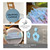 Light Baby Blue Cast Acrylic Sheets 1/8 Thick, 12x8 inch, for Laser Cutter 3mm Thin Board Panel plexiglass 3 pcs Craftiff
