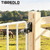 TIBEGOLD 2 Way Gate Latch, Heavy Duty Two Way Farm Gate Latch, Black Anti-Sag Fence Gate Latch, Lockable Gravity Latch Gate Hardware for Fences, Metal Gates, Farm, Horse Corrals, Ranches, 1 Pack