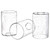 Canomo 3 Packs 6 Inch x 4 Inch Bubble Seeded Glass Light Shade Glass Lamp Shades Cylinder Replacement with 1-5/8 Inch Fitter for Wall Lamps Chandeliers or Ceiling Light