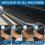 Set of 2 Nerf Bar Replacement Step Pads for 3" Round Tubes with 5 Holes Only - 21" x 3" Non-Slip Upgraded Durable Running Board Pads, Easy Installation with Included Rubber (Verify Tube Size)