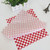 Hslife 100 Sheets Checkered Dry Waxed Deli Paper Sheets, Paper Liners for Plastic Food Basket, Wrapping Bread and Sandwiches (Red)